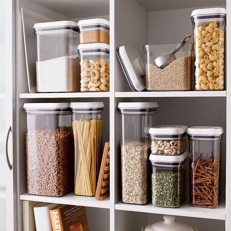 Organize deep pantry
