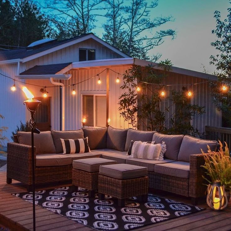 How to string lights outdoor