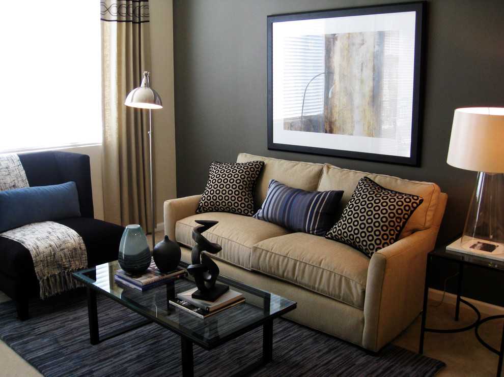 Curtains for living room with brown sofa