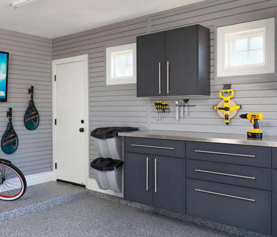 Kitchen cabinet garage