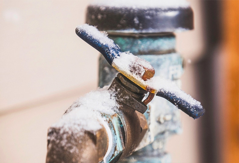 Running water to prevent frozen pipes