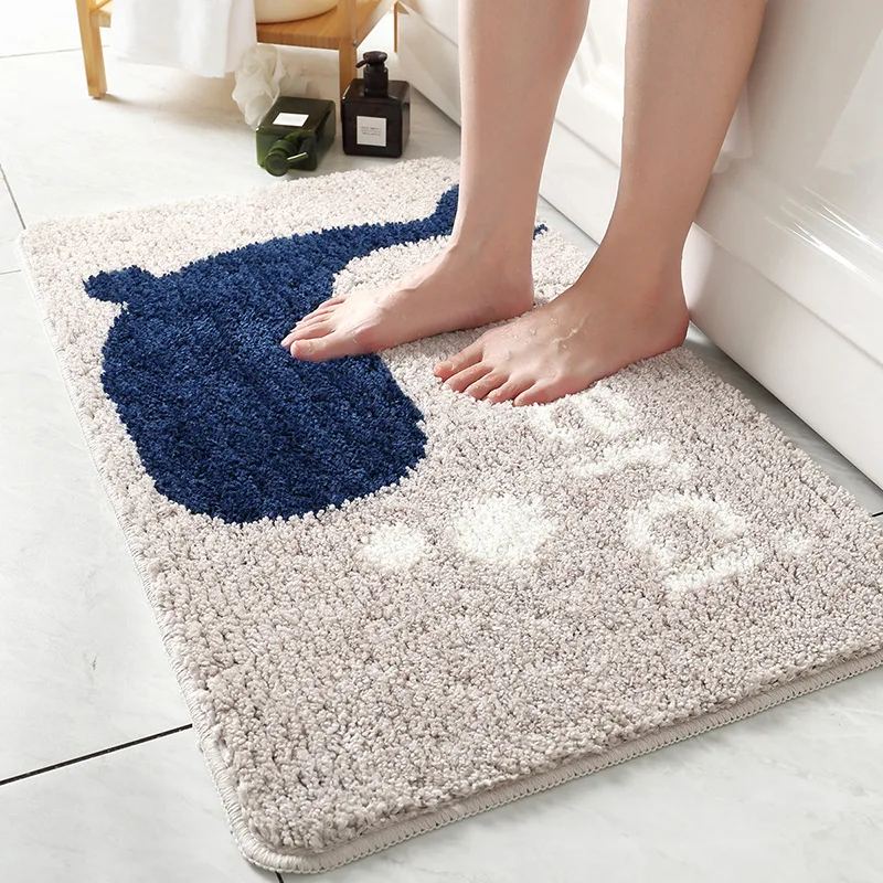 Bathroom with rug