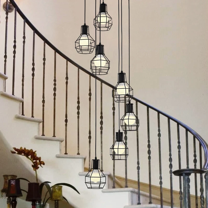 Ceiling lights staircase