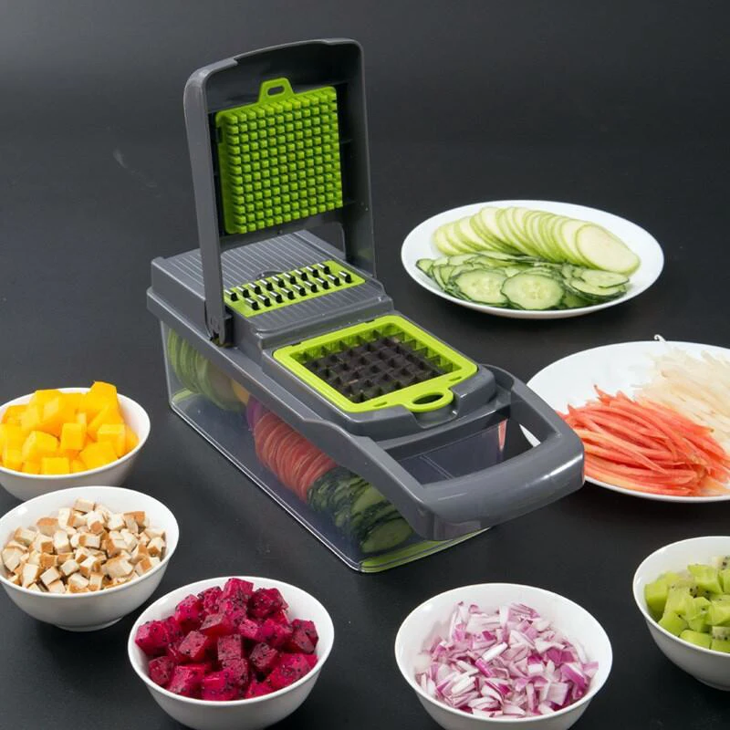 Dice vegetables food processor