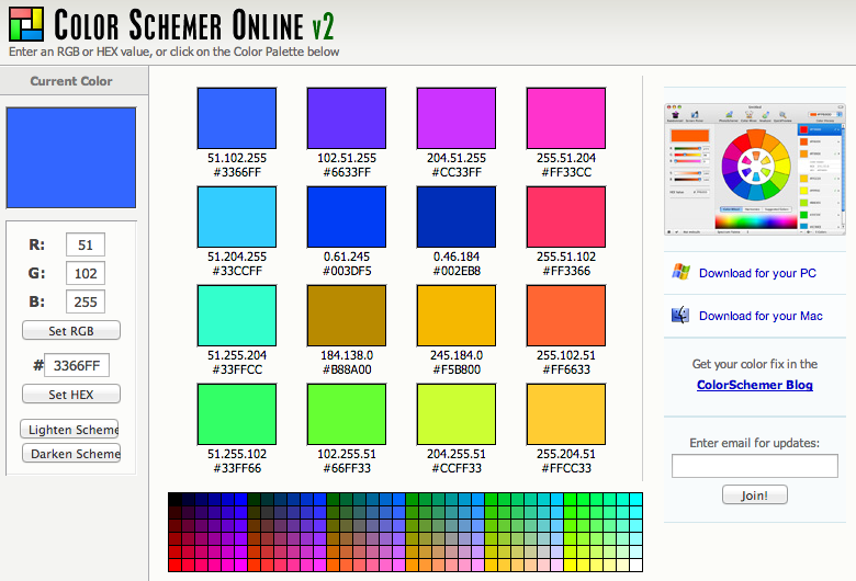 Home color scheme generator