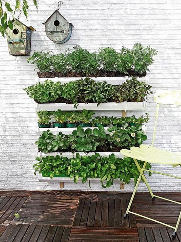 Balcony vegetable garden design