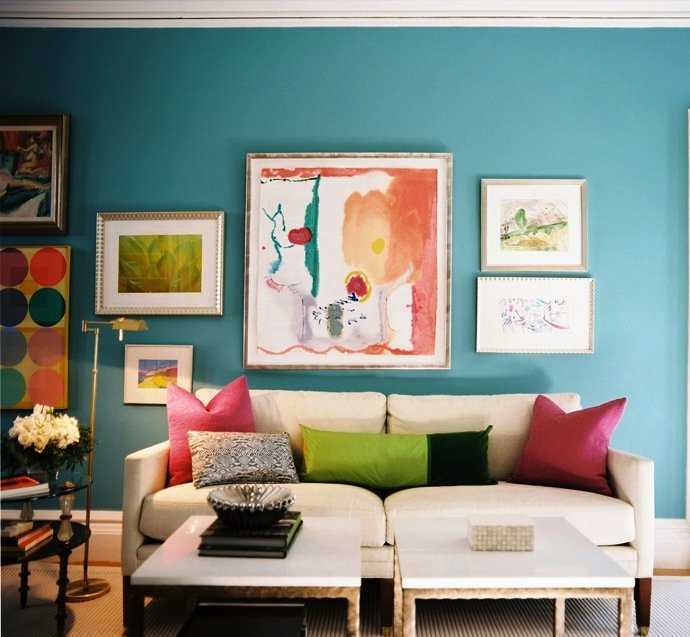 Living room interior painting