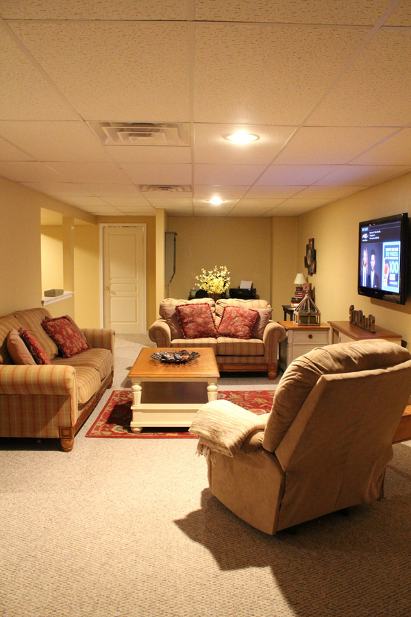 Large basement design ideas