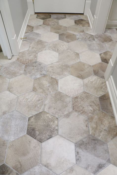 Neutral kitchen floor tile