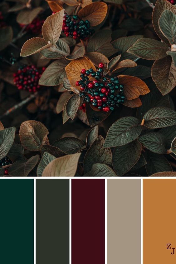 Bohemian color palette