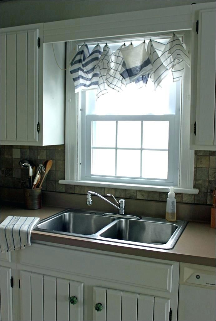 Farmhouse kitchen window treatment