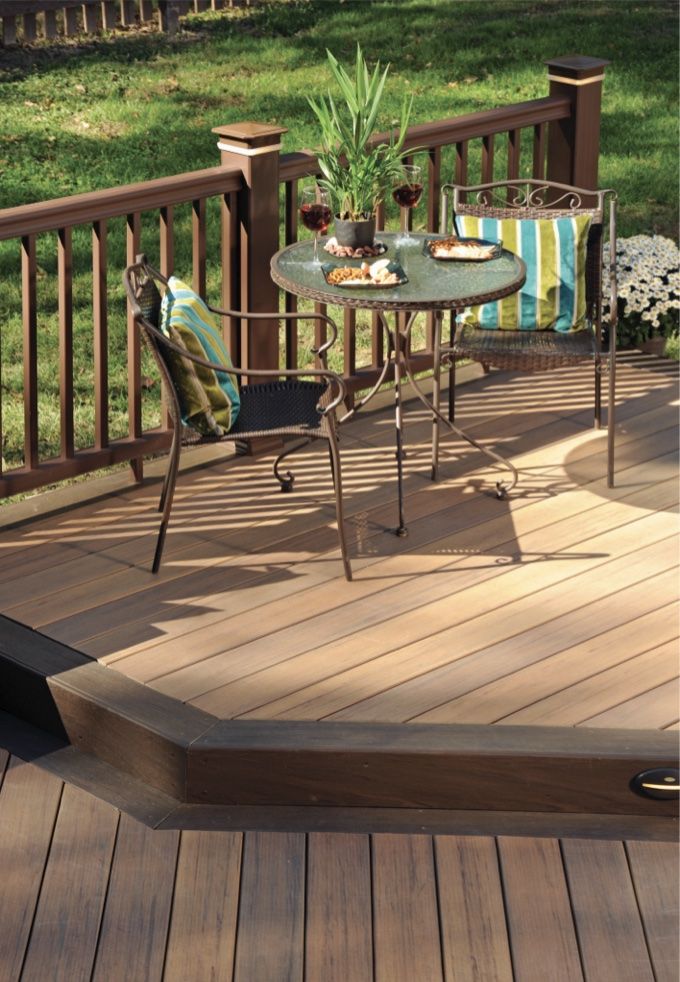 Curved deck edging