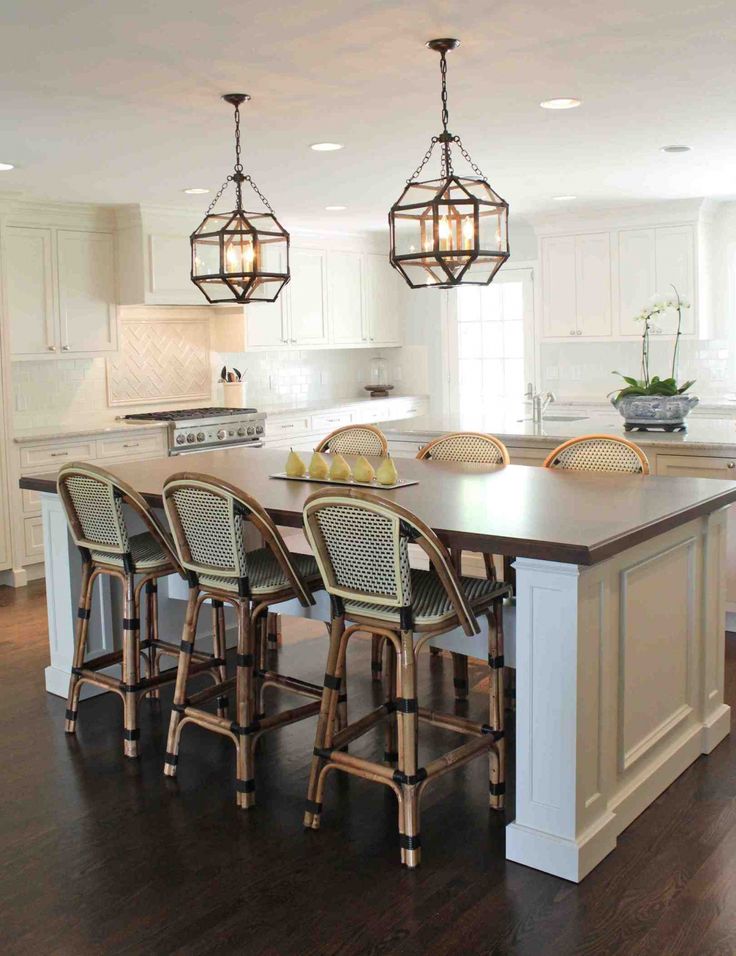 Sideways kitchen island