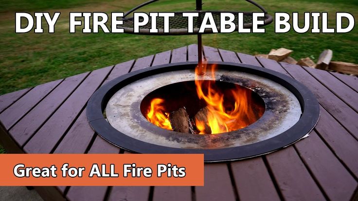 Ground level deck with fire pit