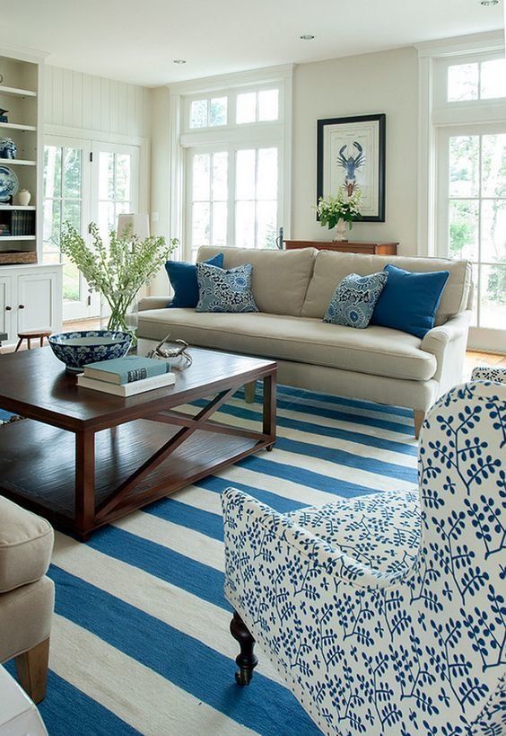Coastal decor ideas living room
