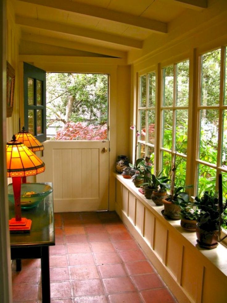 Small glass porch