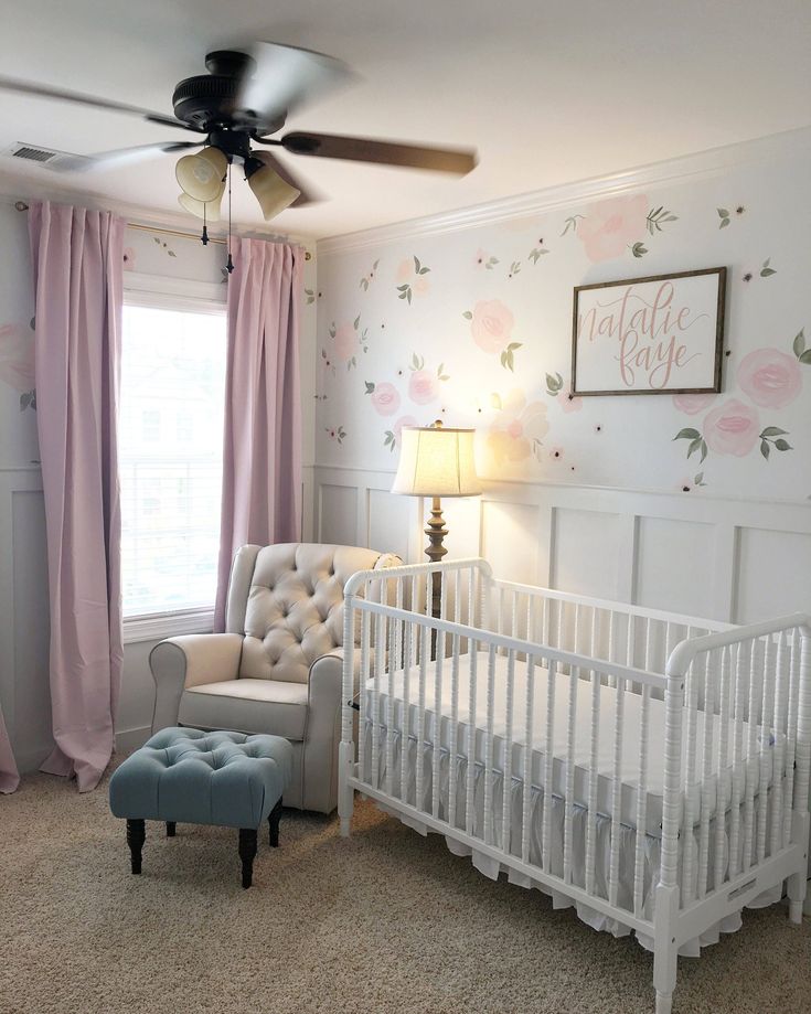 Baby girl wall paint ideas