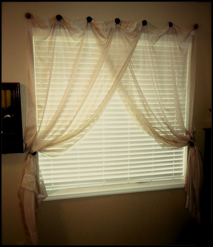 Put up curtains without rods