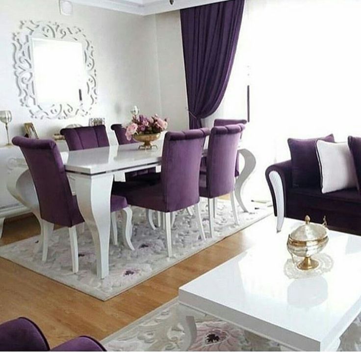 Modern purple living rooms