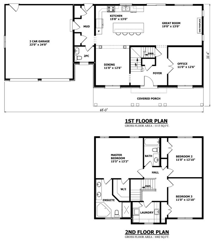 Corridor kitchen floor plans