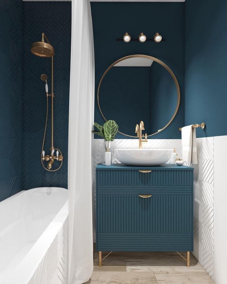 Cool bathroom color schemes