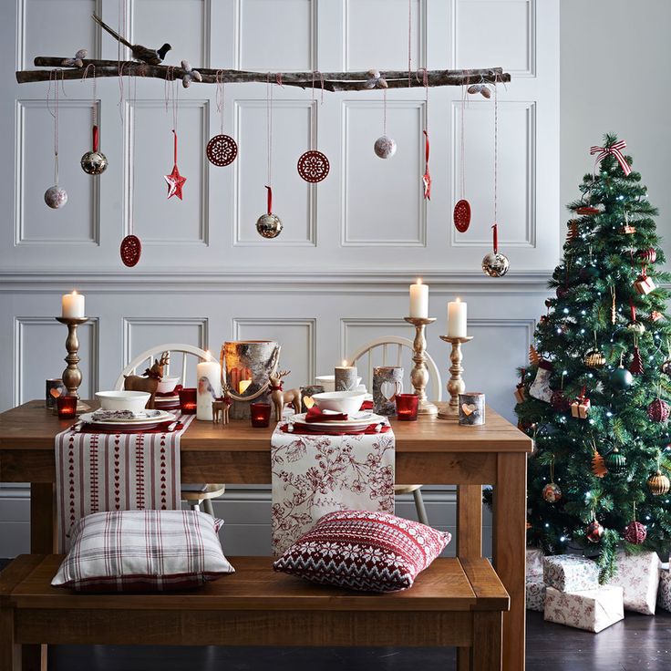 Dining room christmas decoration ideas