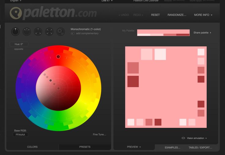 Home color scheme generator