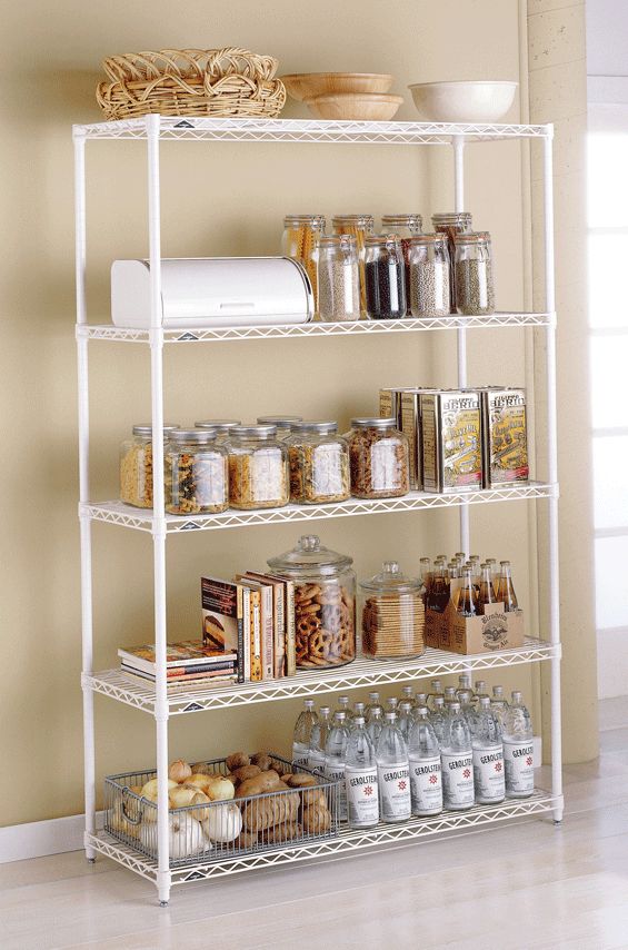 Open shelving units kitchen