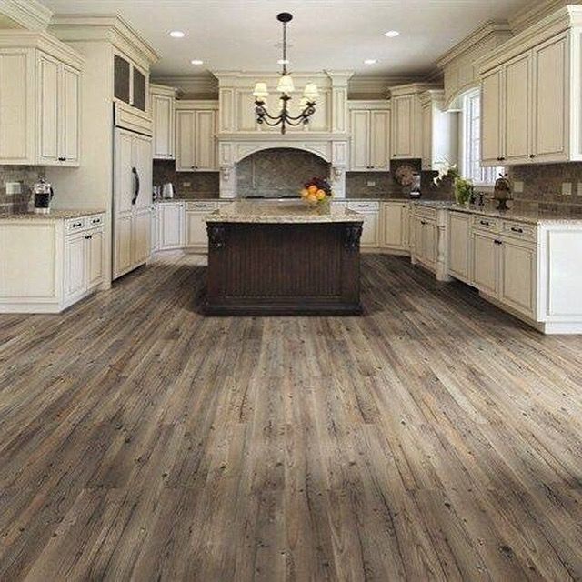 Wooden flooring in kitchens