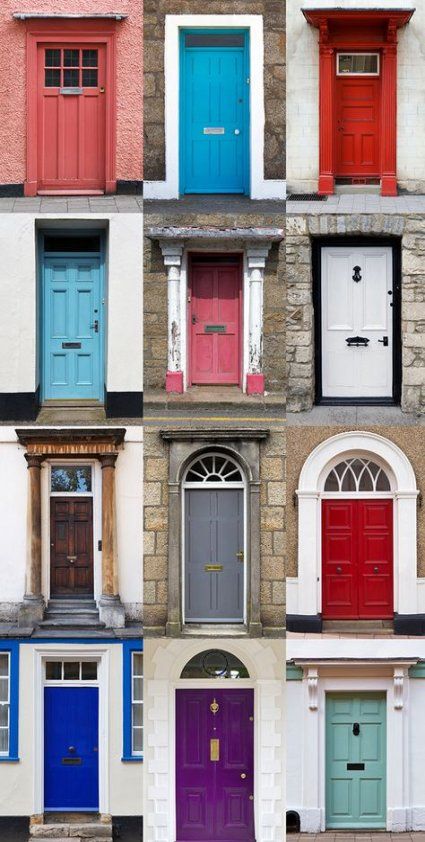 Lucky colours for front doors