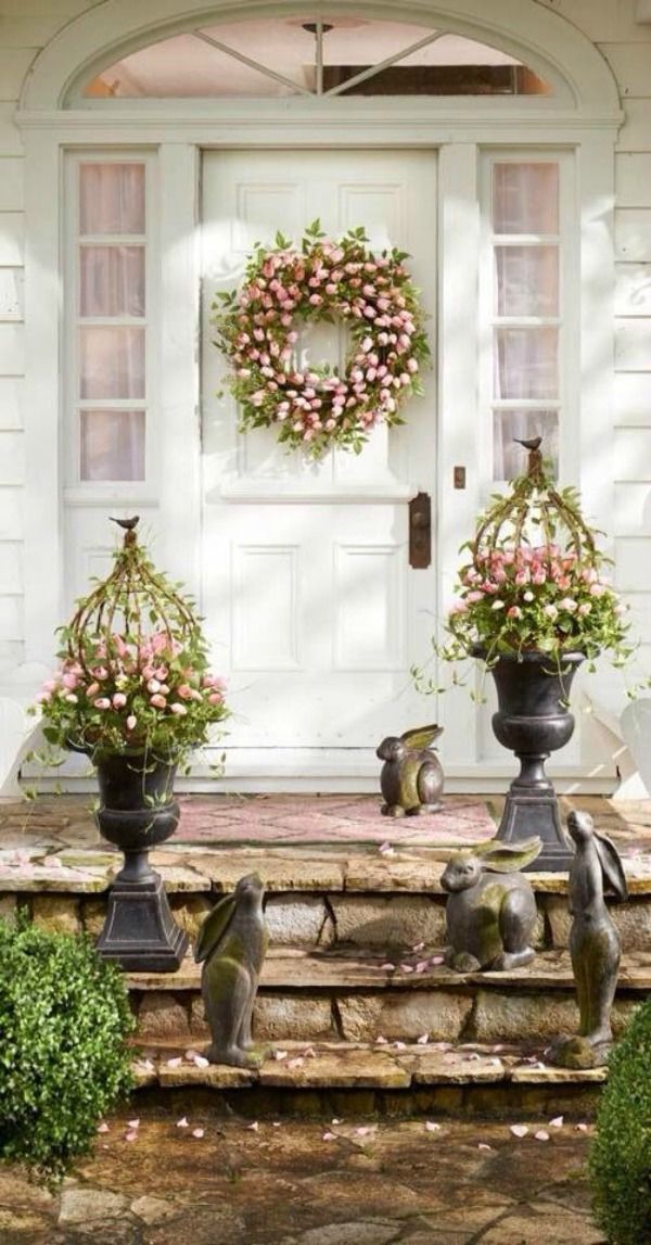 Front door decor ideas spring