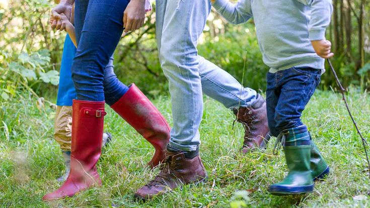 Wellington boots for walking