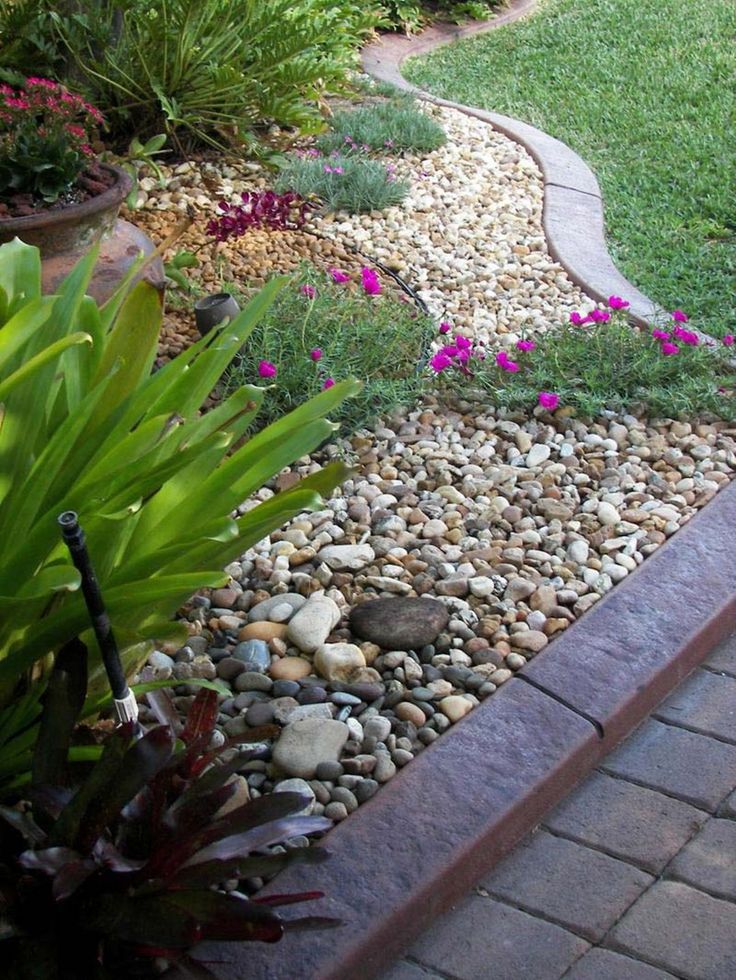 Garden landscaping rocks