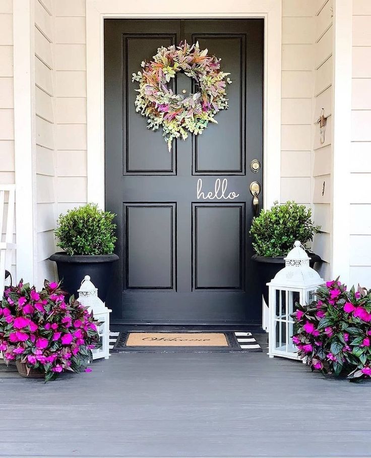 Decorative entrance doors