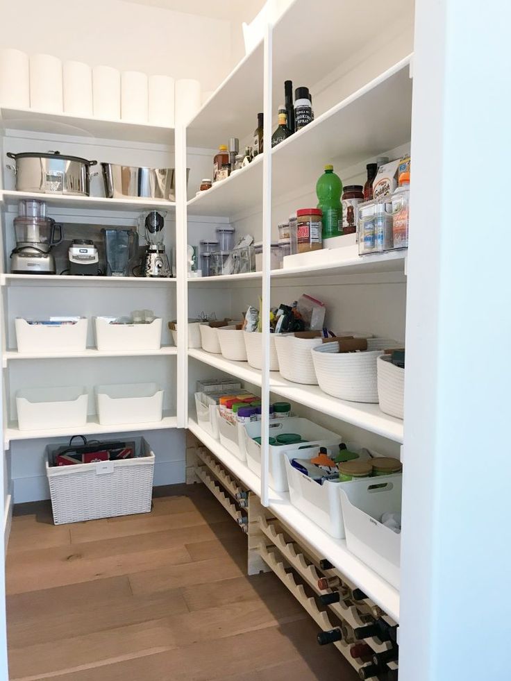 Standard pantry shelf spacing