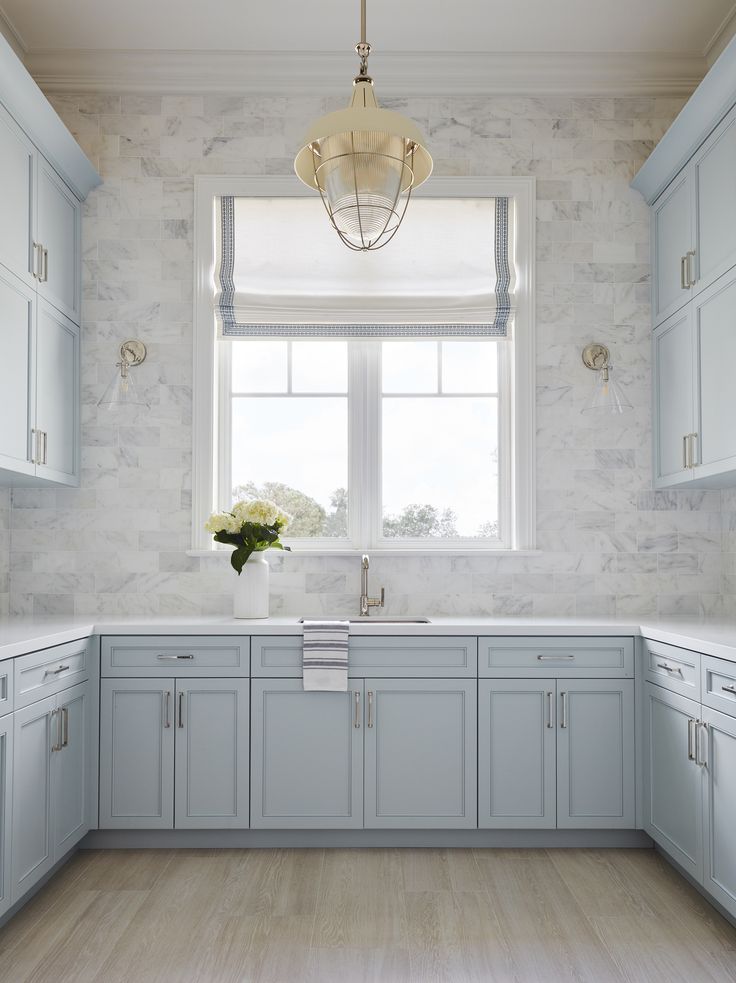 Light blue kitchens