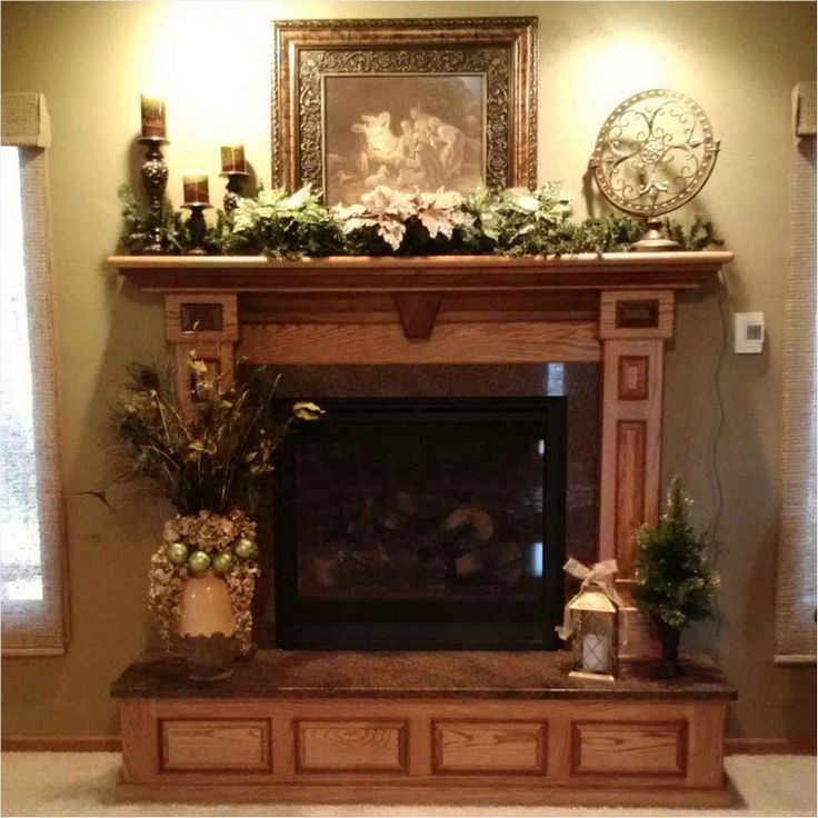 Inside fireplace decorations