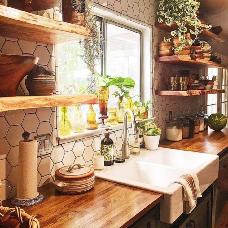 Bohemian kitchen decor ideas