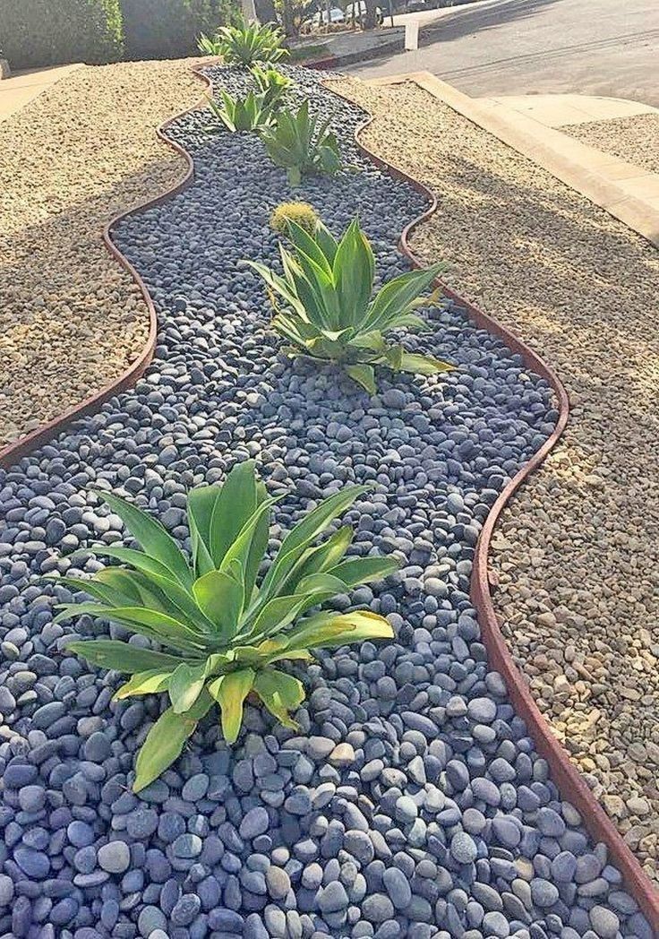 Low maintenance landscaping rocks