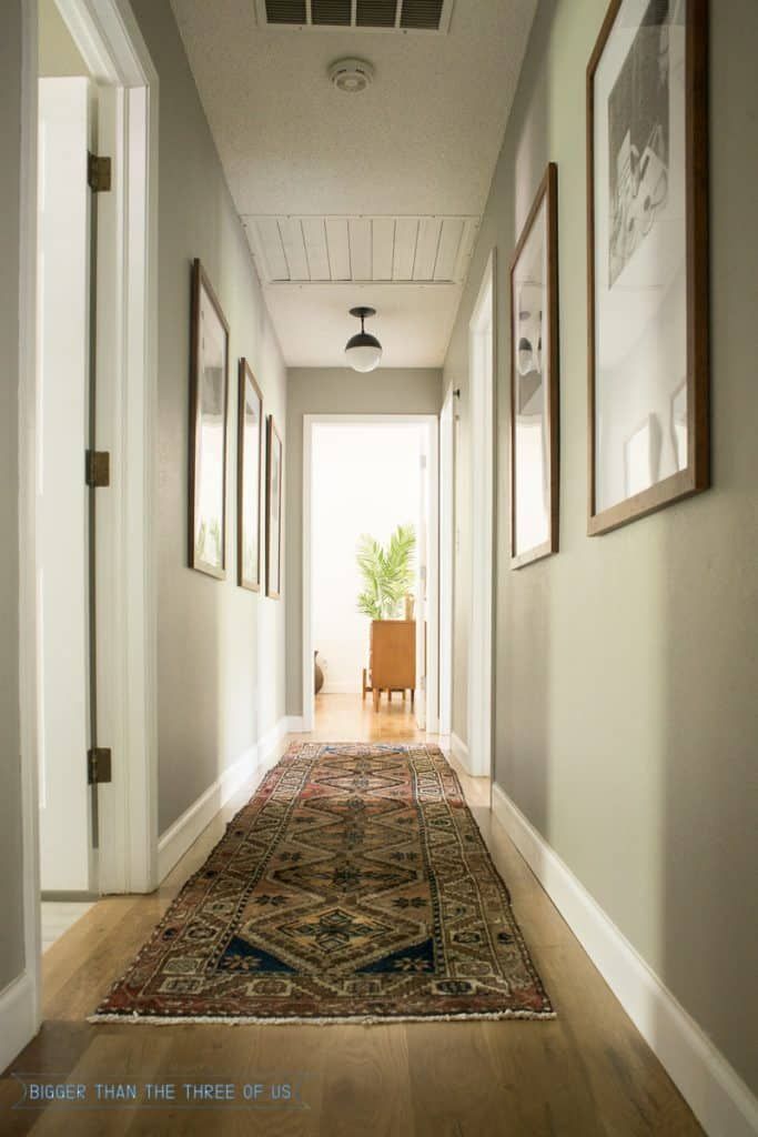 Decor for narrow hallway