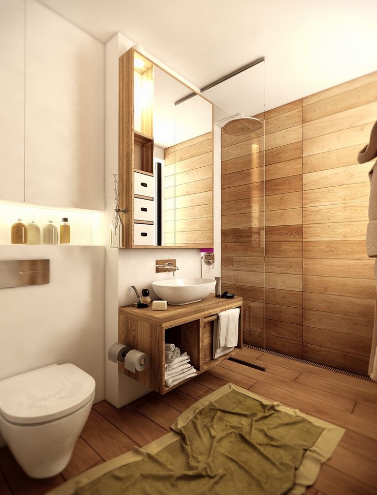 Wood panels for bathroom