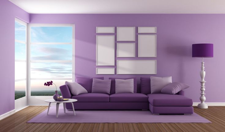 Purple interior designs
