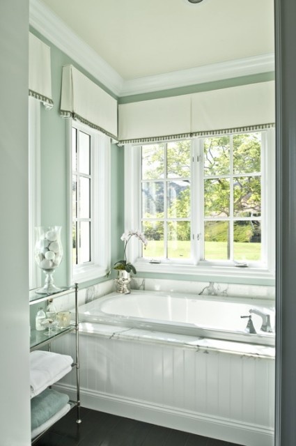 Large bathroom window treatment ideas