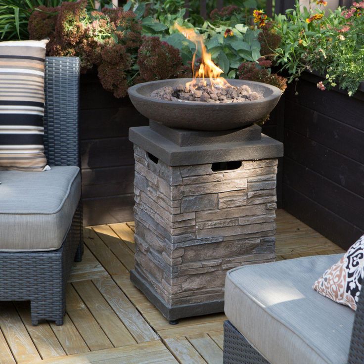 Deck ideas with fire pit