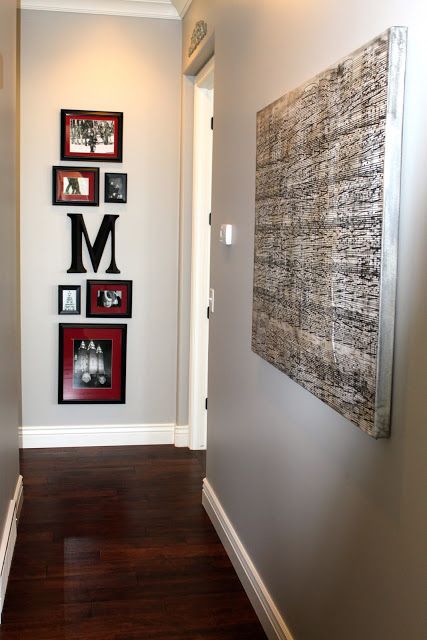 How to decorate a hallway wall