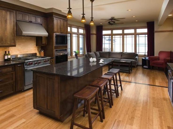 Dark walnut kitchen cabinet pictures