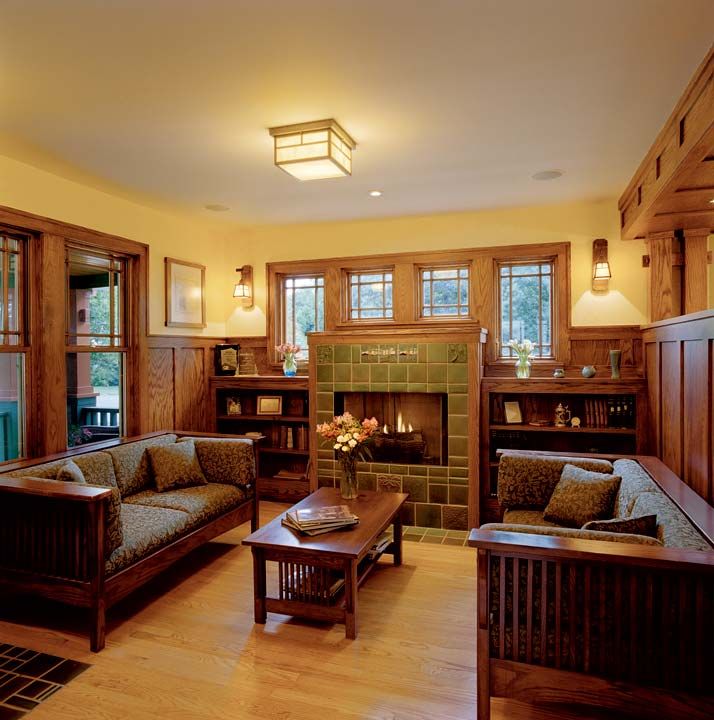 Old craftsman house interior