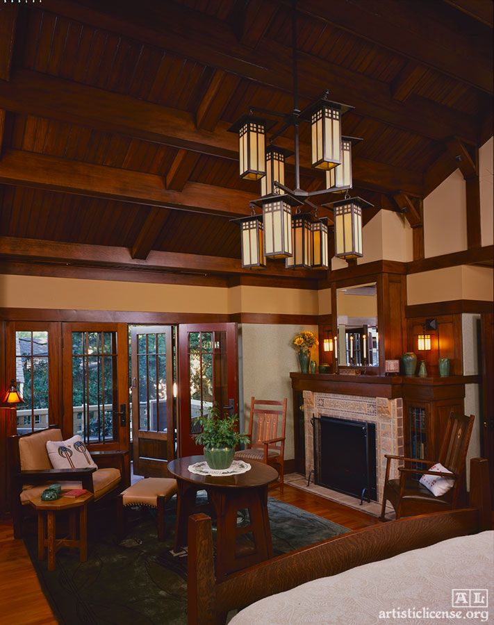 Craftsman style home interior