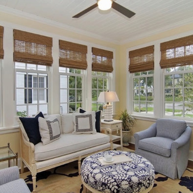 Window treatments for cottage style home