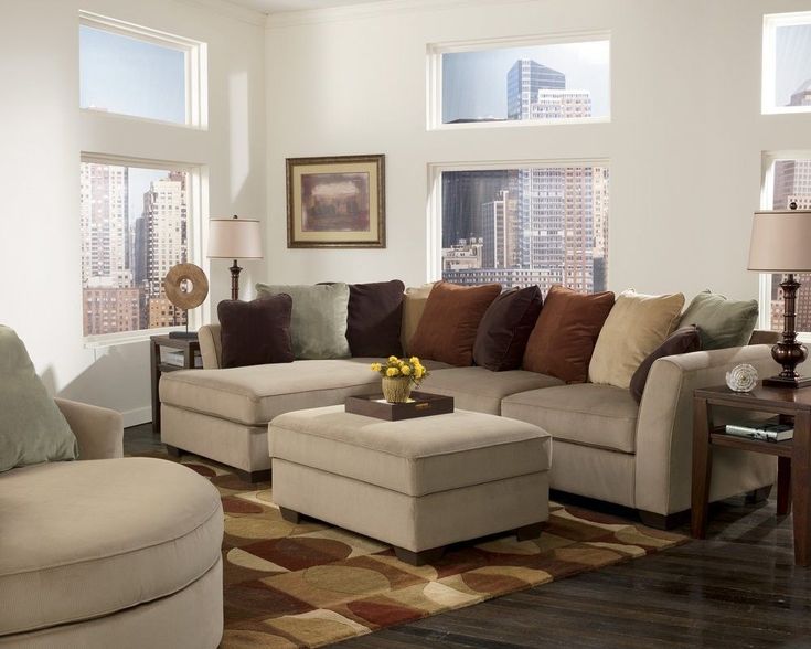 Living room arrangement with sectional